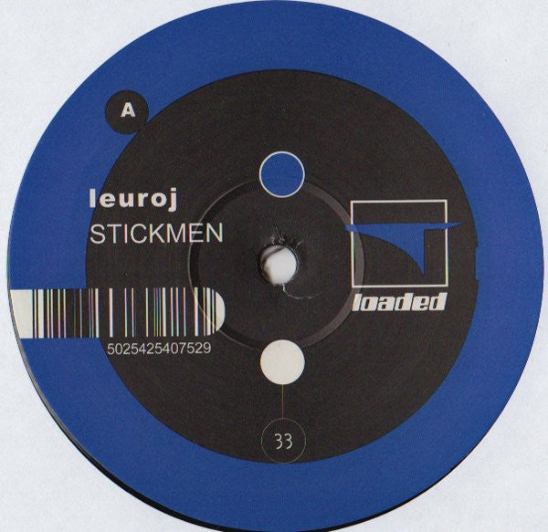 Leuroj - Stickmen - Mint- (VG cover) 12" Single Record 2001 Loaded UK Vinyl - Breakbeat / Breaks - Shuga Records