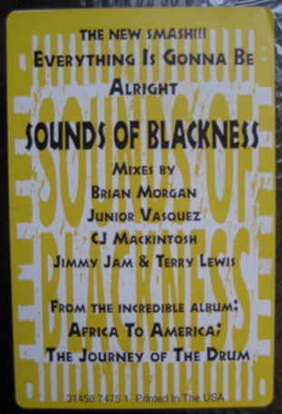 Sounds Of Blackness - Everything Is Gonna Be Alright - New 12" Single Record 1994 Perspective USA Vinyl - House / Garage House