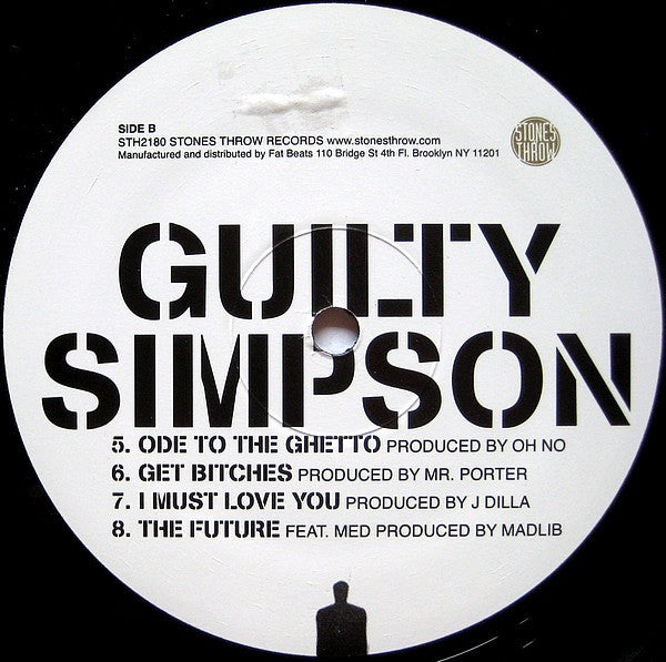 Guilty Simpson - Ode To The Ghetto - Mint- 2 LP Record 2008 Stones Throw USA Promo Vinyl - Hip Hop - Shuga Records