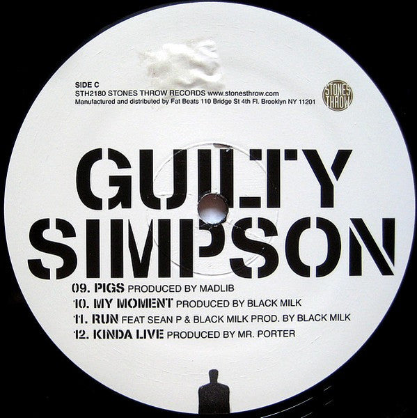 Guilty Simpson - Ode To The Ghetto - Mint- 2 LP Record 2008 Stones Throw USA Promo Vinyl - Hip Hop - Shuga Records