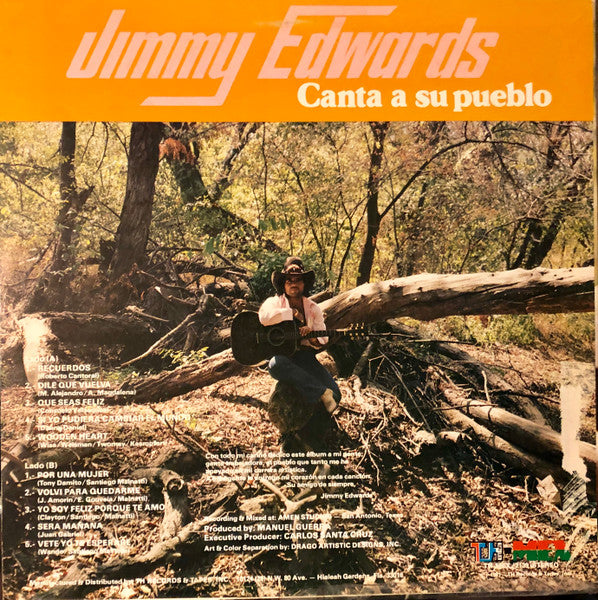 Jimmy Edward – Canta A Su Pueblo - Mint- LP Record 1981 TH-MEX USA Vinyl - Latin / Tejano