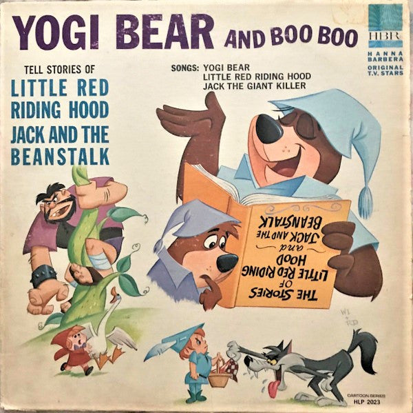 Yogi Bear And Boo Boo - Tell Stories Of Little Red Riding Hood And Jack And The Beanstalk - VG+ LP Record 1965 Hanna-Barbera USA Vinyl - Children's