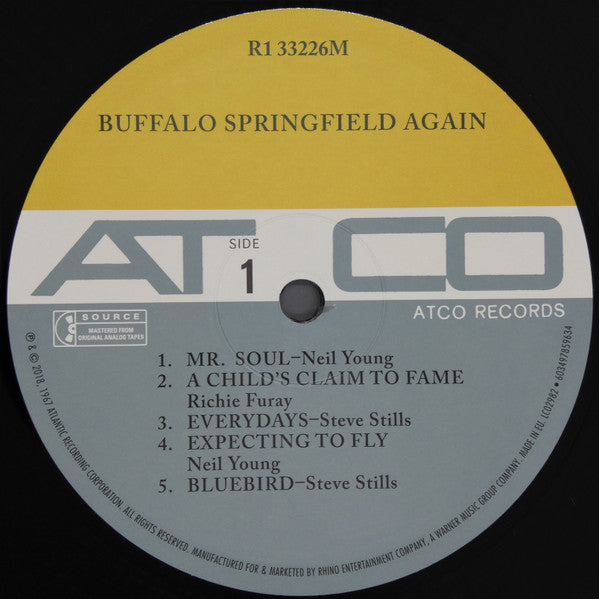 Buffalo Springfield - Buffalo Springfield Again (1967) - Mint- LP Record 2019 ATCO Rhino USA 180 gram Mono Vinyl - Psychedelic Rock / Folk Rock - Shuga Records