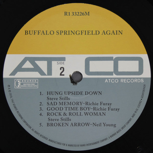 Buffalo Springfield - Buffalo Springfield Again (1967) - Mint- LP Record 2019 ATCO Rhino USA 180 gram Mono Vinyl - Psychedelic Rock / Folk Rock - Shuga Records