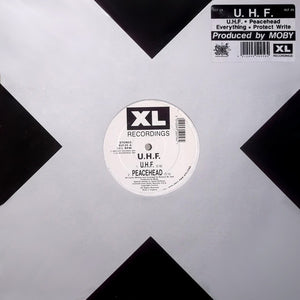 U.H.F. - U.H.F. - VG+ 12" Single Record 1991 XL Recordings UK Vinyl - Techno / Hardcore - Shuga Records