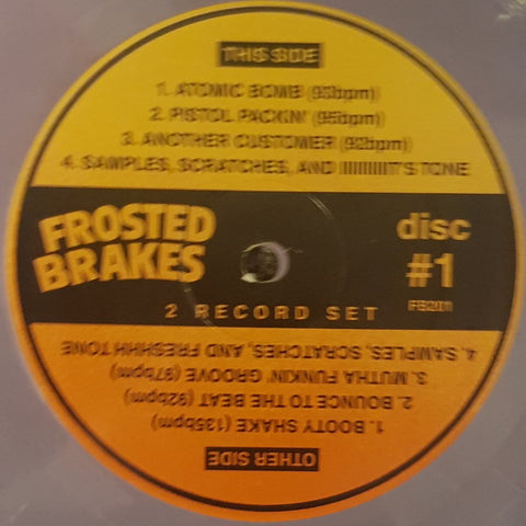 DJ Rectangle - Frosted Brakes Disc #1 - VG+ LP Record Frosted Brakes USA Pink Marbled Vinyl - Hip Hop / DJ Battle Tool / Breaks - Shuga Records