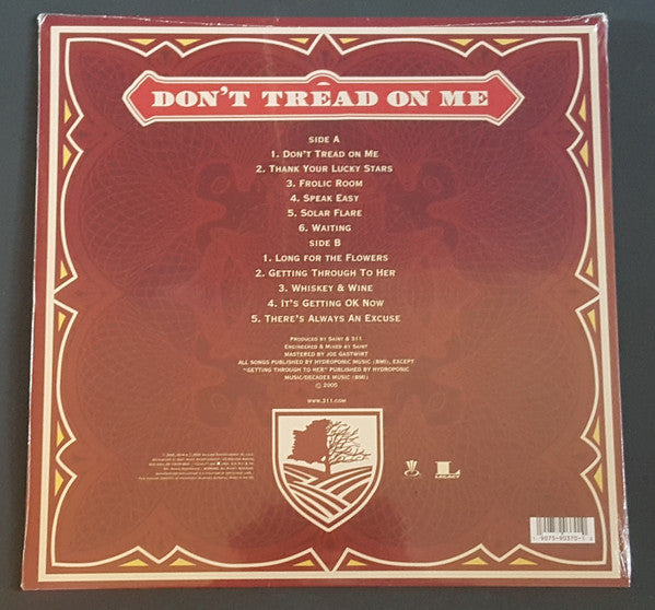 311 - Don't Tread On Me - Mint- LP Record 2019 Volcano FYE Exclusive Red Transparent Vinyl - Pop Rock / Ska / Alternative Rock