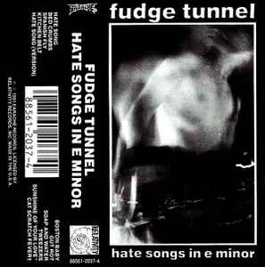 Fudge Tunnel - Hate Songs In E Minor - Used Cassette 1991 Relativity Tape - Hardcore