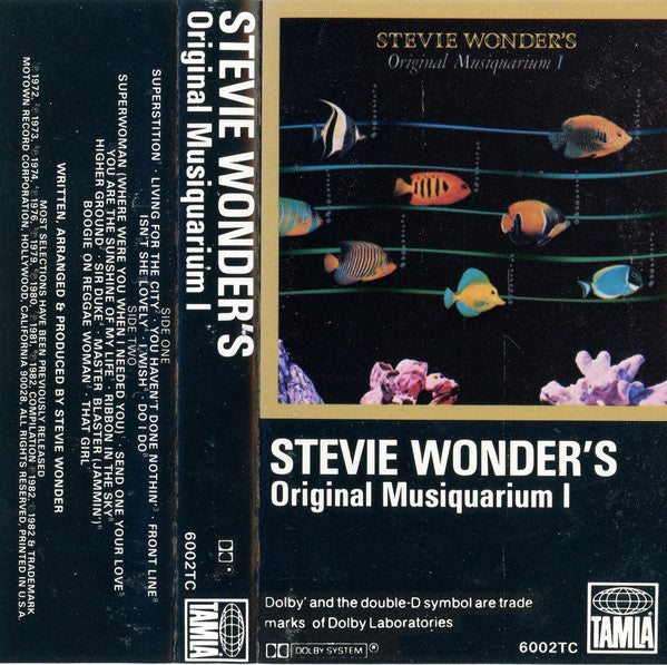 Stevie Wonder - The Original Musiquarium I - Used Cassette 1982 Tamla Tape - Soul / Funk - Shuga Records