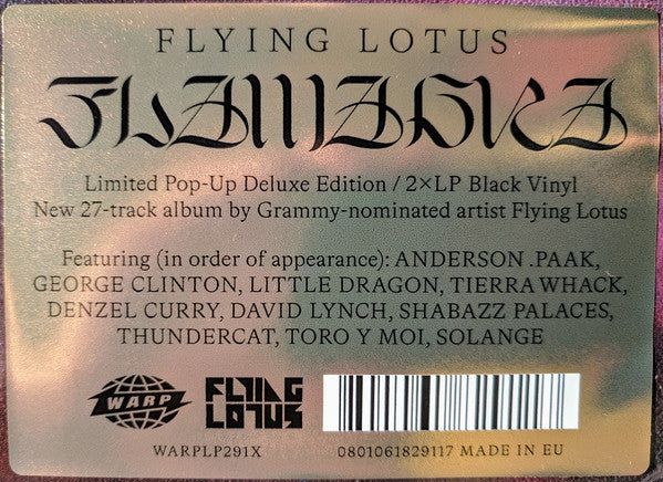 Flying Lotus - Flamagra - New 2 LP Record 2019 Warp Deluxe Edition Vinyl Pop-Up Cover - Hip Hop / Jazz / Abstract - Shuga Records