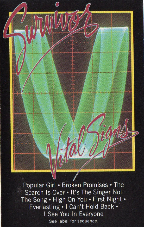 Survivor - Vital Signs - Used Cassette 1984 Scotti Bros Tape - Classic Rock