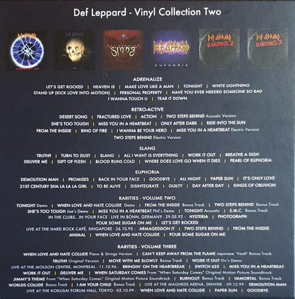 Def Leppard – Vinyl Collection Volume Two - New 10 LP Record Box Set 2019 UMC 180 gram Vinyl & Book - Hard Rock / Pop Rock - Shuga Records