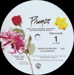 Prince And The Revolution - When Doves Cry (Long & Short Version) - VG+ 12" Single Record 1984 Warner USA Promo Vinyl - Pop / Funk / Minneapolis Sound - Shuga Records