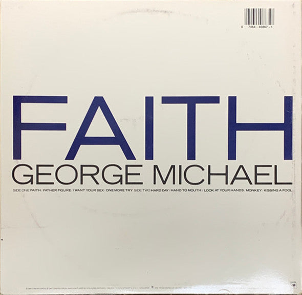 George Michael - Faith - Mint- LP Record 1987 Columbia USA Original Vinyl - Soft Rock / Pop / R&B - Shuga Records