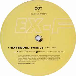 Extended Family - Ulysses - Mint- 12" Single Record 1998 PAN UK Vinyl - House - Shuga Records