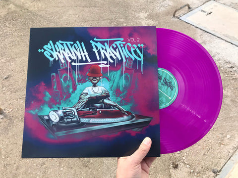 DJ T-Kut - Skratch Practice Vol.2 - VG+ LP Record 2019 Kankana Spain Neon Violet Vinyl - Hip Hop / Turntablism / DJ Battle Tool / Cut-up/DJ - Shuga Records