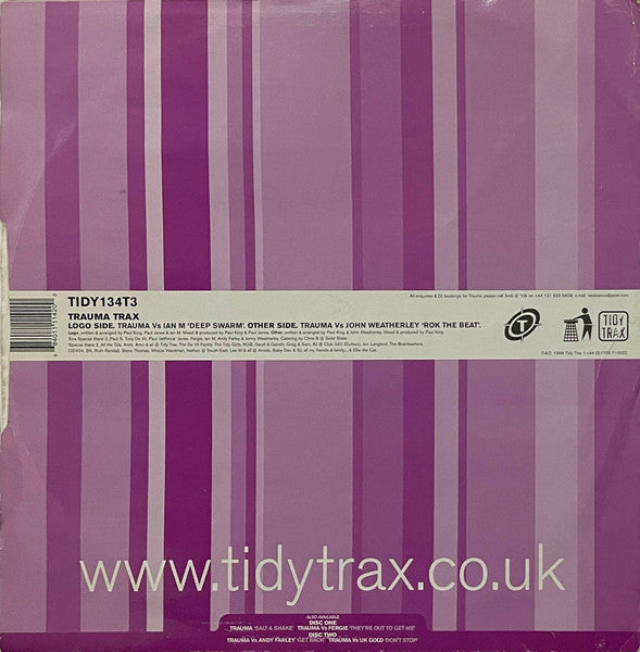 Trauma - Trauma Trax - VG+ 12" Single Record 2000 Tidy Trax UK Vinyl - Trance / Hard Trance / Hard House