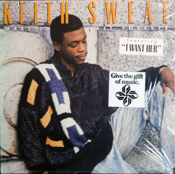 Keith Sweat - Make It Last Forever - VG LP Record 1987 Elektra USA Vinyl - RnB / Soul / New Jack Swing - Shuga Records