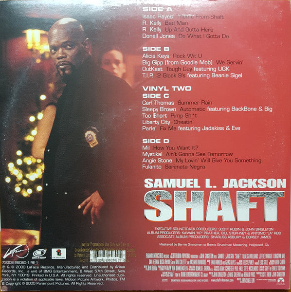 Various - Music From And Inspired By Shaft - VG+ 2 LP Record 2000 LaFace USA Promo Vinyl - Soundtrack