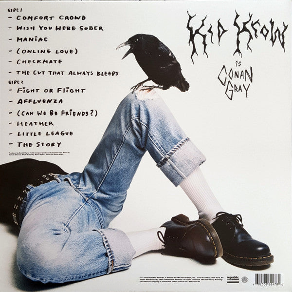 Conan Gray ‎– Kid Krow - New LP Record 2020 Republic Smoky Gray Vinyl - Indie Pop - Shuga Records