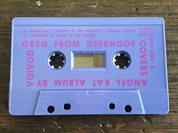 Greg from Deerhoof - Covers Angel Rat Album By Voivod - New Cassette 2020 Joyful Noise Club Edition USA Tape - Indie Rock / Acoustic