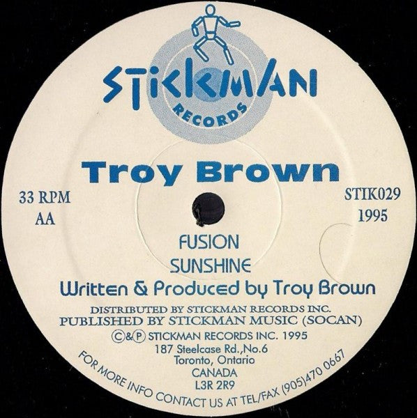 Troy Brown - Analog Frontier E.P. - VG+ 12" Single Record 1995 Stickman USA Vinyl - Hard House / Techno