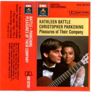 Battle / Parkening – Pleasures Of Their Company - Used Cassette 1986 Angel Tape - Renaissance Classical