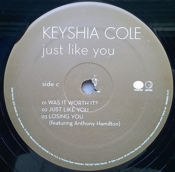 Keyshia Cole - Just Like You - Mint- 2 LP Record 2007 Geffen USA Original Promo Vinyl - Hip Hop - Shuga Records