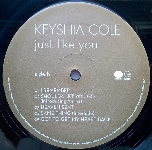 Keyshia Cole - Just Like You - Mint- 2 LP Record 2007 Geffen USA Original Promo Vinyl - Hip Hop - Shuga Records