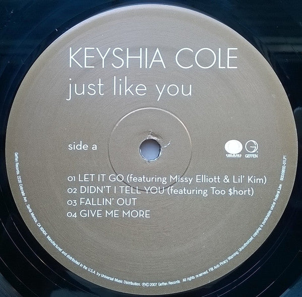 Keyshia Cole - Just Like You - Mint- 2 LP Record 2007 Geffen USA Original Promo Vinyl - Hip Hop - Shuga Records