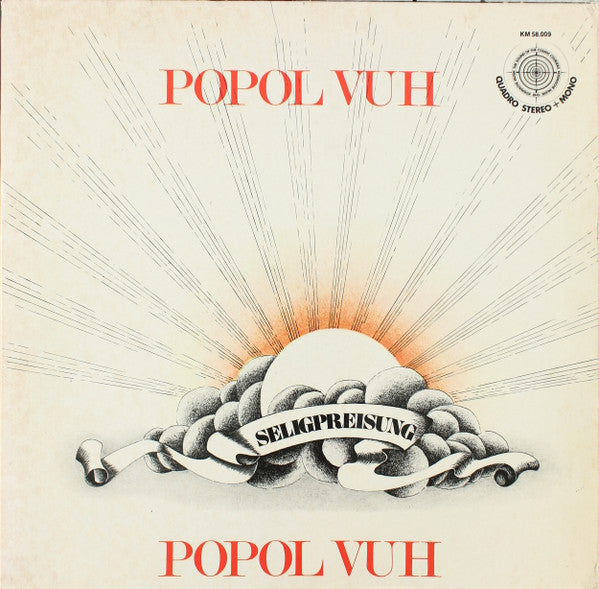 Popol Vuh - Seligpreisung - VG+ LP Record 1974 Kosmische Musik German Quadraphonic Vinyl - Psychedelic Rock / Prog Rock