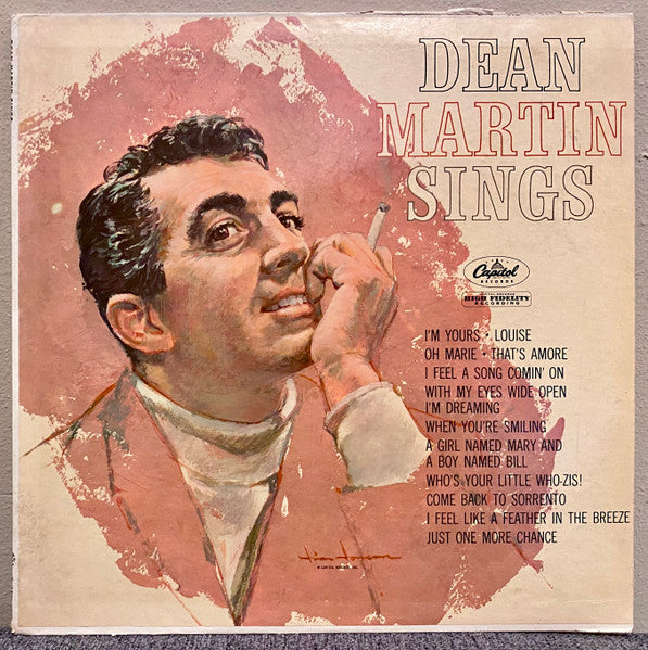 Dean Martin - Dean Martin Sings (1953) - VG LP Record 1962 Capitol USA Mono Rare Vinyl - Jazz / Vocal / Pop - Shuga Records