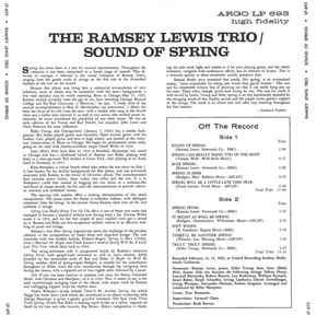 The Ramsey Lewis Trio - The Sound Of Spring - VG+ LP Record 1962 Argo USA Stereo Original Press Vinyl - Jazz - Shuga Records