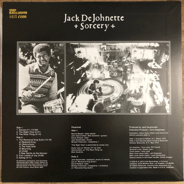 Jack DeJohnette - Sorcery (1974) - Mint- LP Record 2020 Prestige Jazz Dispensary Vinyl Me Please Club Sorcerer’s Stone Swirl Vinyl & Numbered - Jazz / Modal / Avant-garde Jazz / Psychedelic - Shuga Records