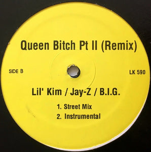 Lil' Kim / Snoop Dogg / Jay-Z / Notorious B.I.G. - How Many Licks Pt II (The Neptunes Remix) / Queen Bitch Pt II (Remix) - Mint- 12" Single Record 2001 Unofficial Release USA Vinyl - Hip Hop / Ragga HipHop - Shuga Records