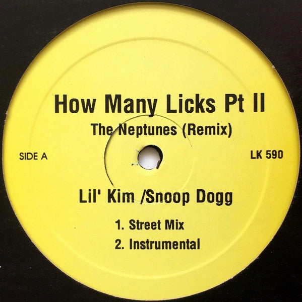 Lil' Kim / Snoop Dogg / Jay-Z / Notorious B.I.G. - How Many Licks Pt II (The Neptunes Remix) / Queen Bitch Pt II (Remix) - Mint- 12" Single Record 2001 Unofficial Release USA Vinyl - Hip Hop / Ragga HipHop