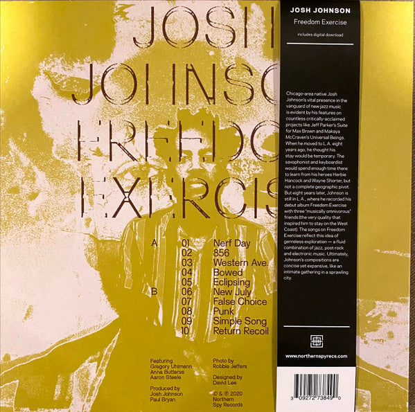 Josh Johnson - Freedom Exercise - New LP Record 2020 Northern Spy USA Vinyl - Chicago Jazz / Avant-garde Jazz - Shuga Records