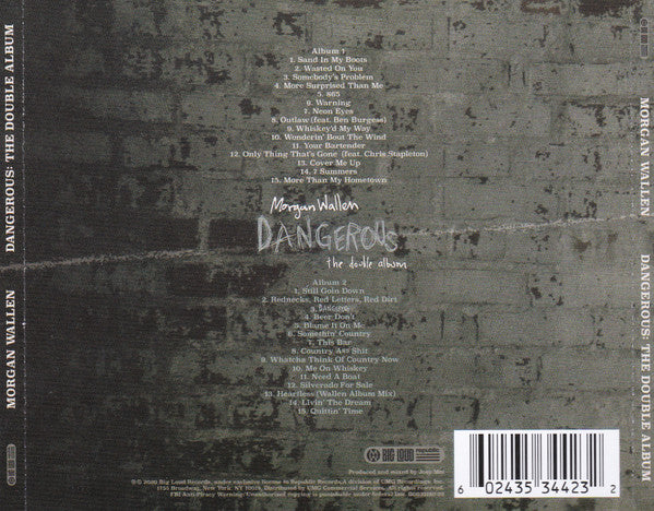 Morgan sold wallen signed autographed Dangerous The Double Album Cd