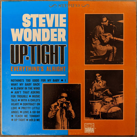 Stevie Wonder – Up-Tight - VG+ (VG cover) LP Record 1966 Tamla Stereo Vinyl - Soul - Shuga Records