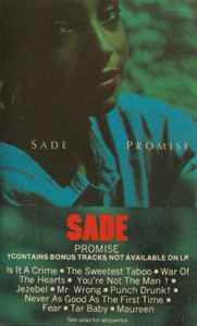 Sade – Promise - Used Cassette 1985 Portrait Tape - Soul / Sophistipop