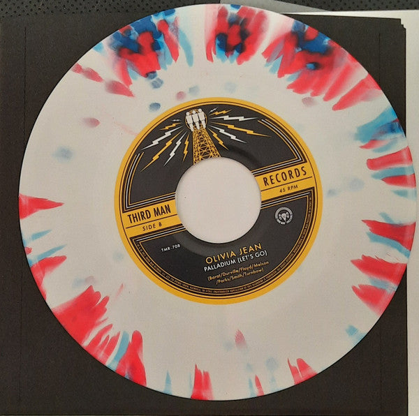 April March / Olivia Jean - Palladium - New 7" Single Record 2021 Third Man Blue / White / Red Splatter Vinyl - Indie Rock / Yé-Yé