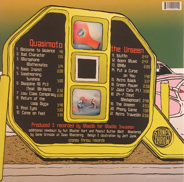 Quasimoto - The Unseen (2001) -VG+ 2 LP Record 2021 Stones Throw USA Vinyl - Hip Hop - Shuga Records