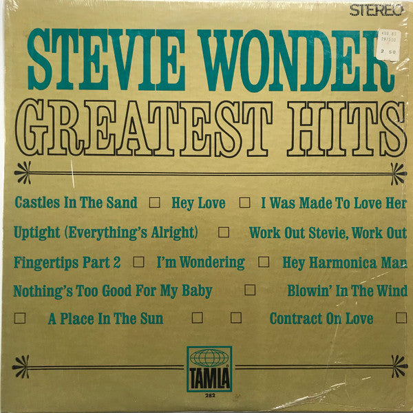 Stevie Wonder – Stevie Wonder's Greatest Hits - VG+ LP Record 1968 Tamla USA Original Vinyl & Insert - Soul / Funk - Shuga Records