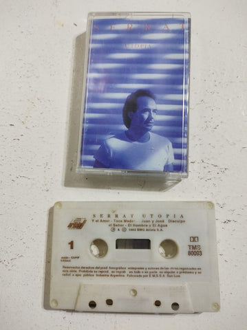 Serrat – Utopía - Used Cassette 1992 Ariola Tape - Pop / Chanson