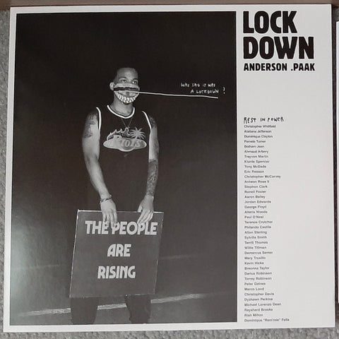 Anderson .Paak - Lockdown - New EP 12" Record 2021 Aftermath USA Picture Disc Vinyl - Hip Hop