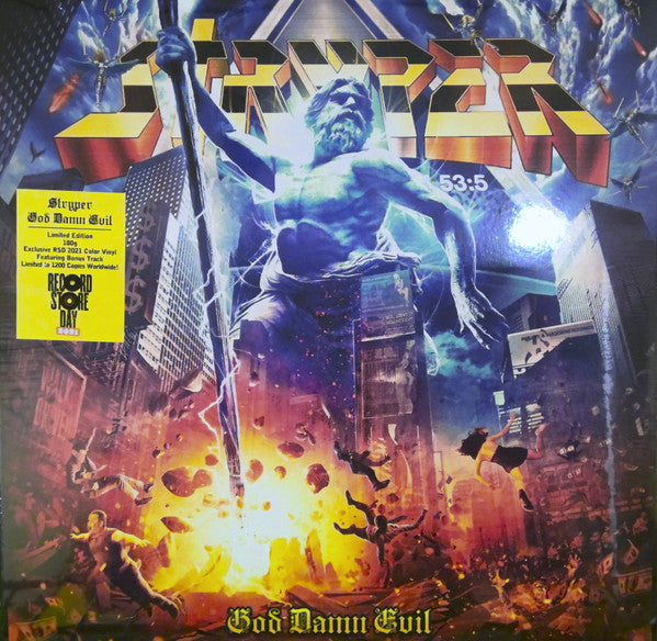 Stryper – God Damn Evil (2018) - New LP Record Store Day 2021 Frontiers Music SRL Turquoise 180 gram Vinyl - Hard Rock / Heavy Metal