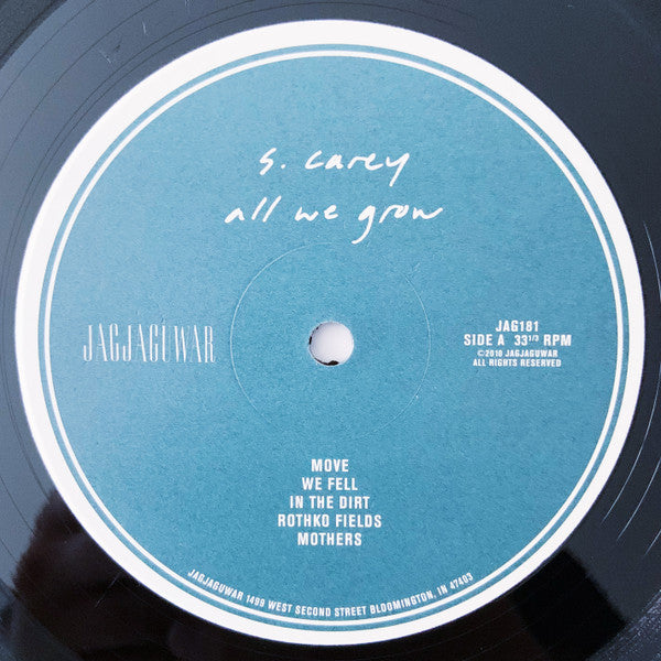 S. Carey - All We Grow - New LP Record 2010 Jagjaguwar Vinyl & Download - Indie Rock / Folk Rock