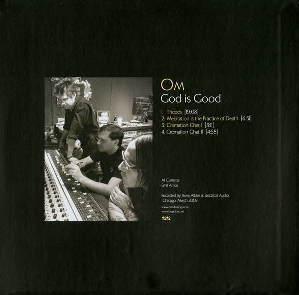 Om - God is Good - VG+ LP Record 2009 Drag City USA Original Press Vinyl & Foil-Stamped Cover - Stoner Rock / Doom Metal