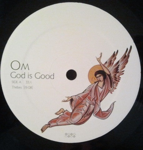 Om - God is Good - VG+ LP Record 2009 Drag City USA Original Press Vinyl & Foil-Stamped Cover - Stoner Rock / Doom Metal