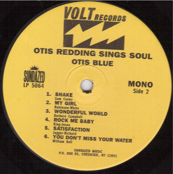 Otis Redding - Otis Blue / Otis Redding Sings Soul (1965) - Mint- LP Record 2014 Volt Sundazed USA Mono Vinyl - Soul / Funk - Shuga Records